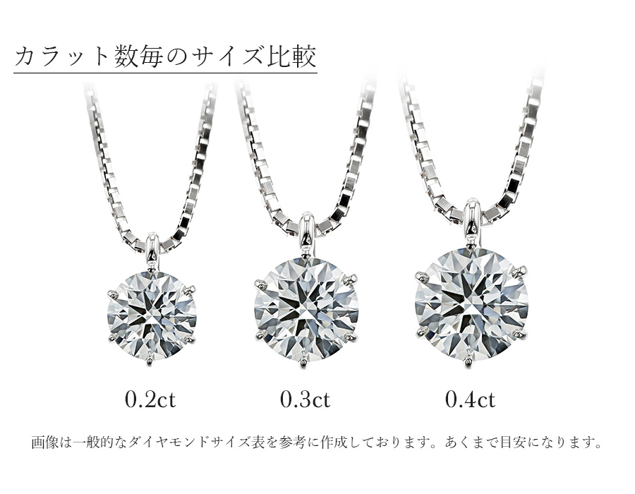 ダイヤモンド ネックレス K18 0.242ct E VVS2 3EX H&C