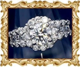 0.34ct D VVS2 VERY GOOD ダイヤモンド ヘイロー リング