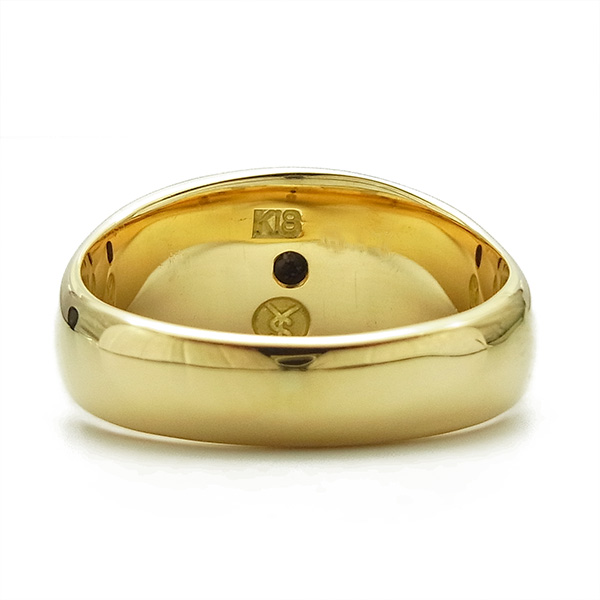 ☆K18刻印あり☆18金フラットカットリング☆3号☆5号☆7号☆9号☆11号