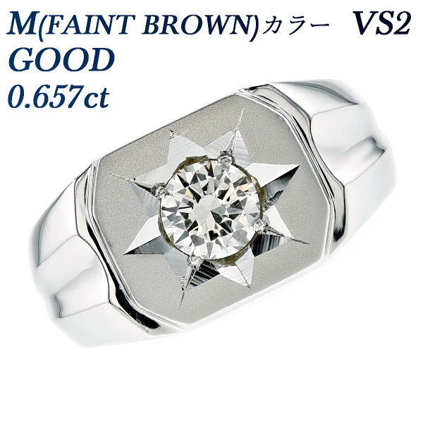 PM 印台 ダイヤモンド リング 0.23CT