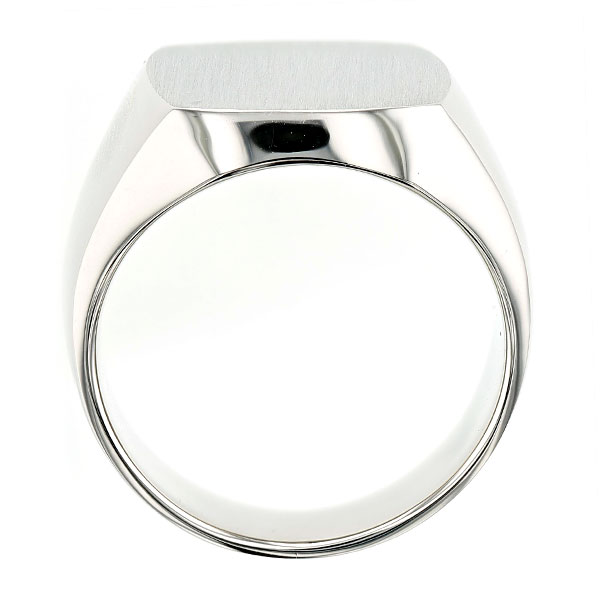 エメットジュエリー】 三味 印台 (大) メンズリング Pt900 プラチナ