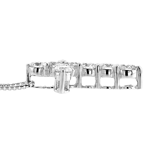 ダイヤモンド クロス ネックレス 0.5ct(Total)/10石 F～Hクラス