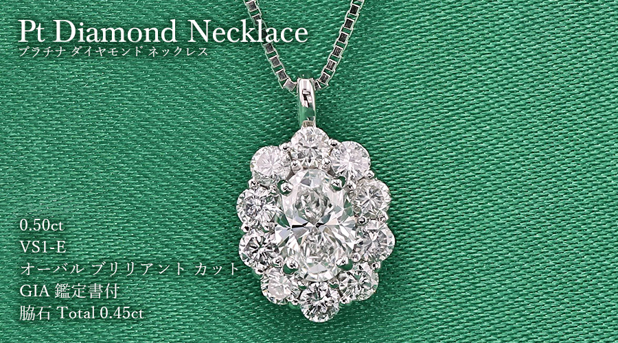 鑑定書付　0.25ct ブリリアントカット　ネックレス