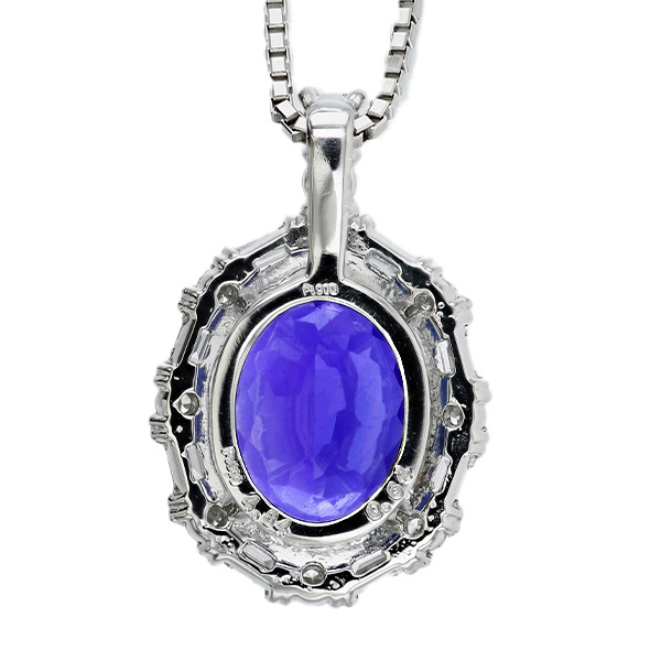 タンザナイトネックレス 楽天市場】【ポイント2倍】タンザナイト&ダイヤネックレス