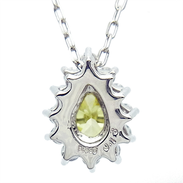 イエロー ダイヤモンド ネックレス 一粒 0.20～0.29ct SI～VS-FANCY