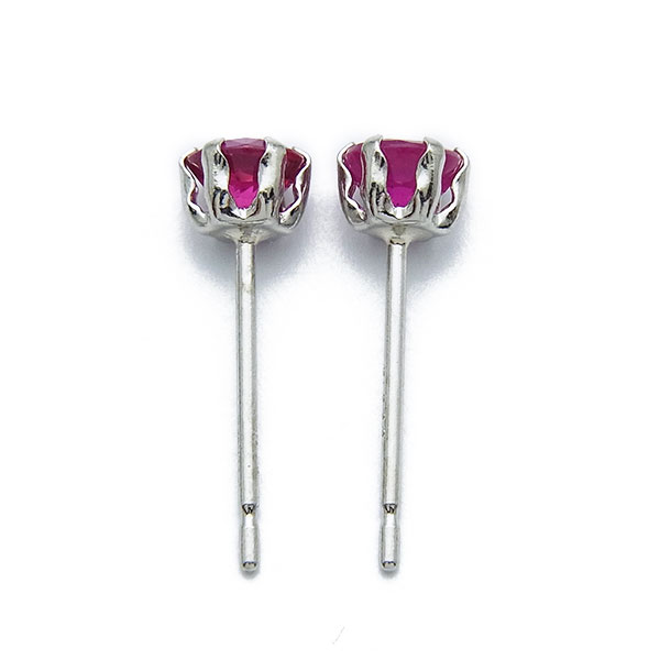 天然 ルビー ダイヤモンド プラチナ ピアス pp2538.jpg