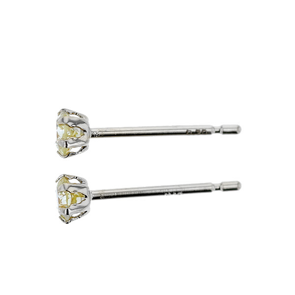 ダイヤモンド ピアス 0.14～0.39ct(Total) Iクラス-LIGHT YELLOW