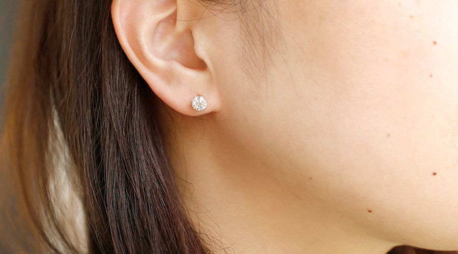 ダイヤモンド ピアス 1.556ct(Total) K～L(FAINT BROWN) SI1