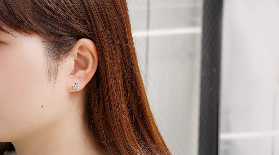 最旬トレンドパンツ ダイヤモンド ピアス 2ct(Total) H VS2 3EX H&C プラチナ 中央 プラチナ台