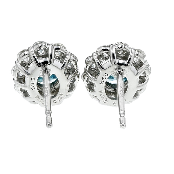 ブルーダイヤモンド ピアス 0.6ct(Total) VS1～2 FANCY DEEP