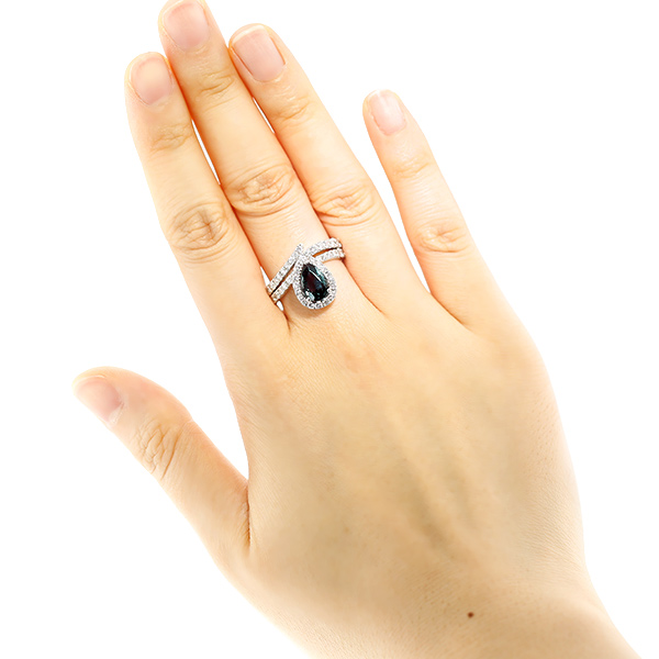 ブラジル産 アレキサンドライト ダイヤモンド リング 1.47ct