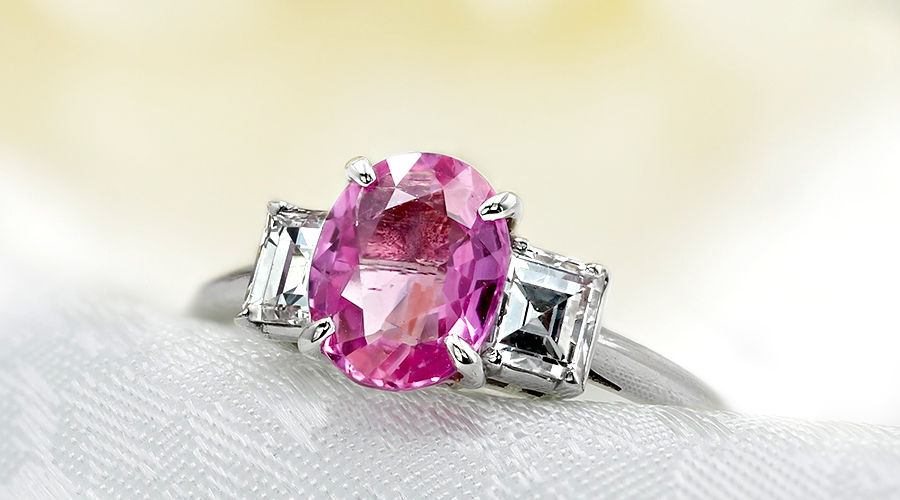 専用JQ243★高級 ピンク/カラーレスダイヤ0.54ct pt リング 鑑別付 専用JQ243☆高級 ピンク/カラーレスダイヤ0.54ct pt リング 鑑別付