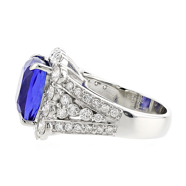 最高級 モアサナイト 9.5号 スクエア 2ct クッションカットプラチナ Amazon | Blocaci ヘイロー クッションカット 婚約指輪 女性用