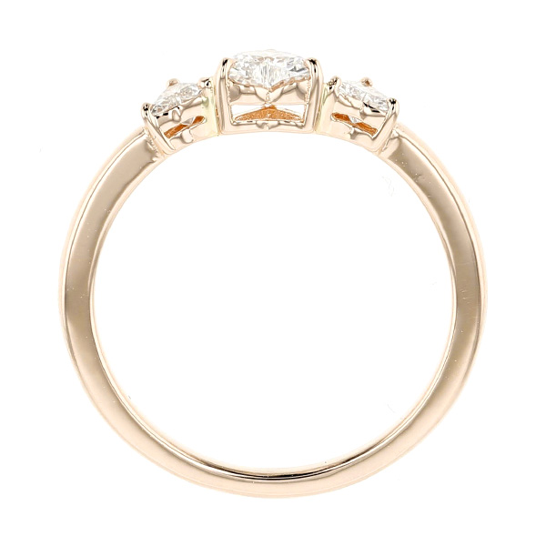 ダイヤモンド リング 0.284ct E SI1 ハートブリリアントカット