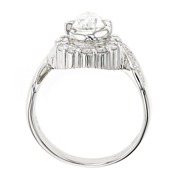 ダイヤモンド リング 1.012ct SI1-J-ペアシェイプカット