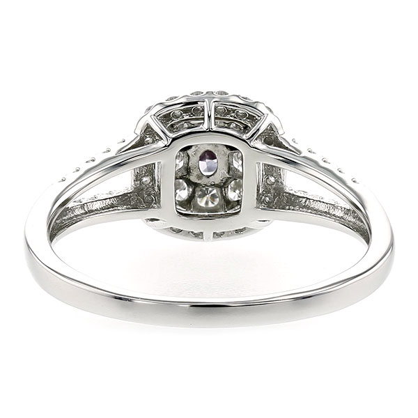 天然ピンクダイヤモンド リング 0.082ct I1-FANCY DEEP PINK