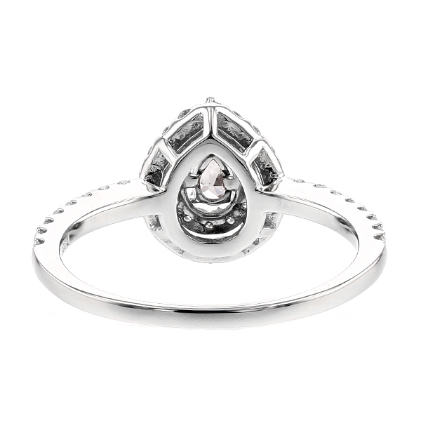 Pt800 0.30ct 刻印あり 天然ダイヤリング 8号