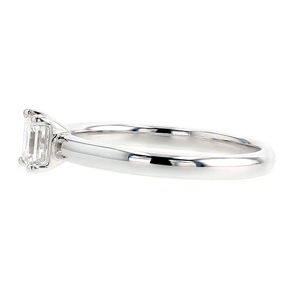 ダイヤモンド リング 0.519ct SI1-G-スクエアステップカット プラチナ 