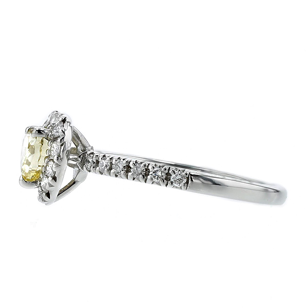 イエローダイヤモンド リング 0.507ct VS2 FANCY INTENSE YELLOW