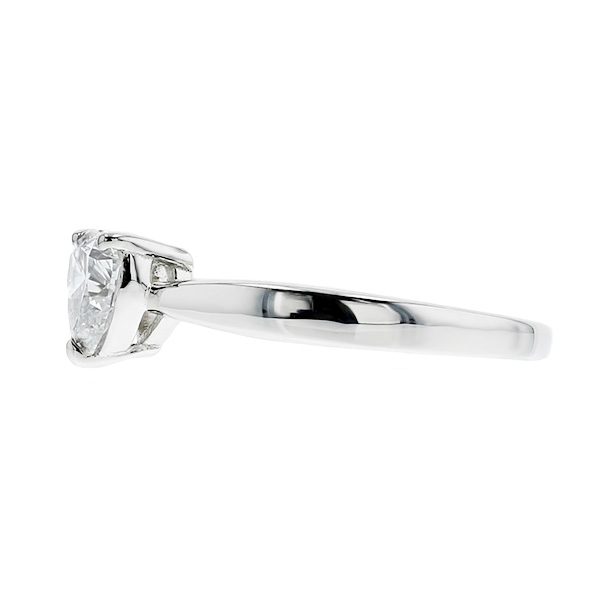 ダイヤモンド リング 0.745ct D SI2 ハート ブリリアント カット 