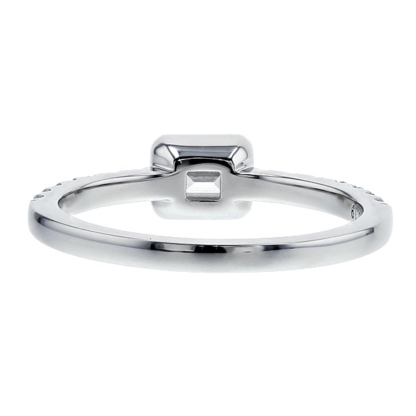 ダイヤモンド リング 0.5ct E VVS2 エメラルドカット プラチナ 中央