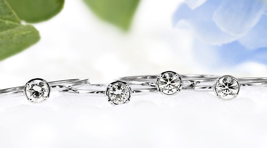 ピンクメレ【H&Q】ダイヤモンド 0.323 ct D VVS-1 Ex ダイヤモンド リング 0.1ct D～J VVS1～SI2 3EX H&C プラチナ