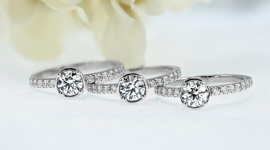 ダイヤモンド リング 0.5ct D SI1～2 3EX H&C プラチナ 中央宝石研究所