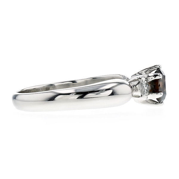 ダイヤモンド リング ダイヤモンド リング 0.56ct SIクラス-FANCY DARK BROWNクラス