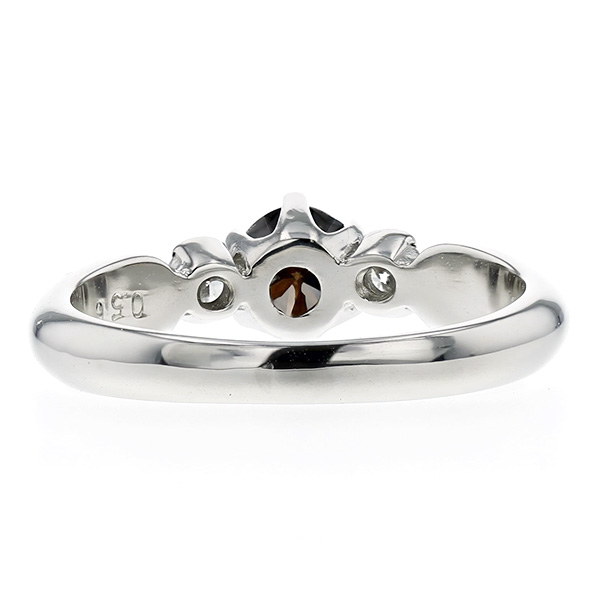 ダイヤモンド リング 0.56ct SIクラス-FANCY DARK BROWNクラス